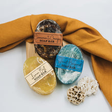 Load image into Gallery viewer, Oval Loofah Soap Bar